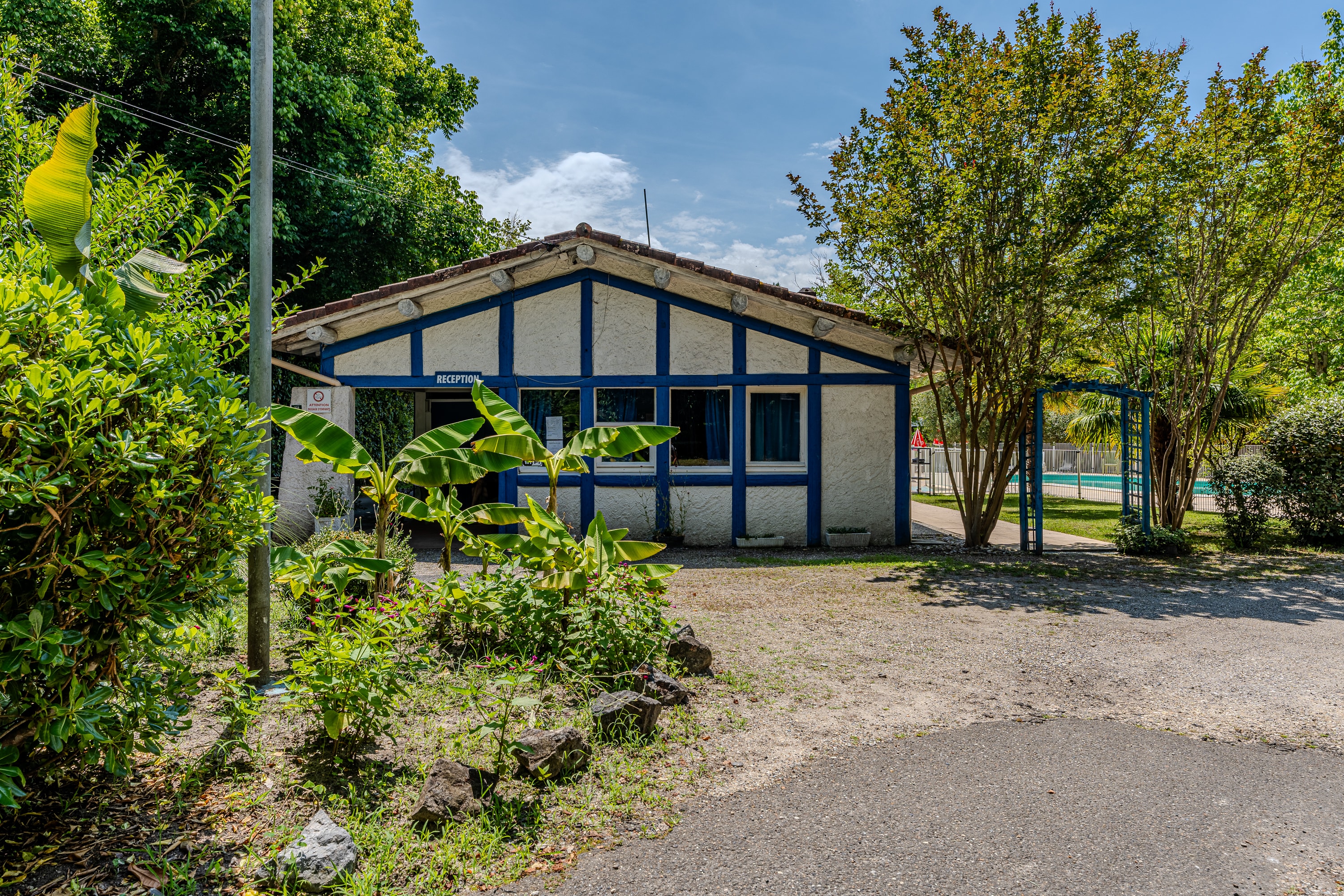 Bâtiment de réception du camping L'Orée des Landes